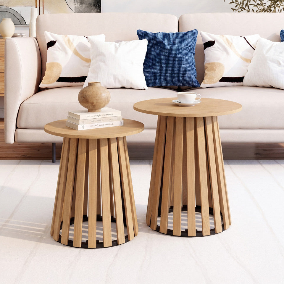 Tables d'appoint Camélia - lot de 2
