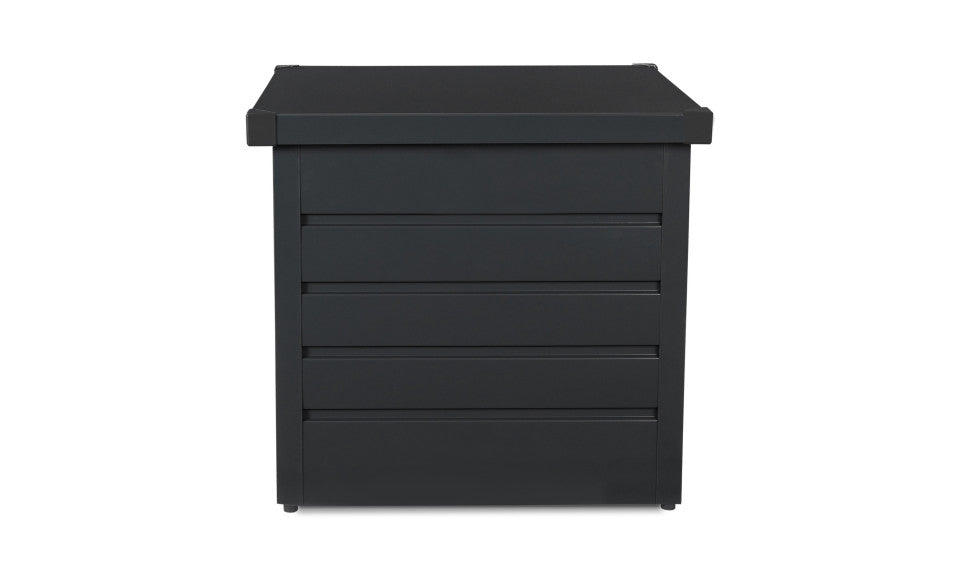 Coffre de rangement pour extérieur gris anthracite en acier galvanisé 200L