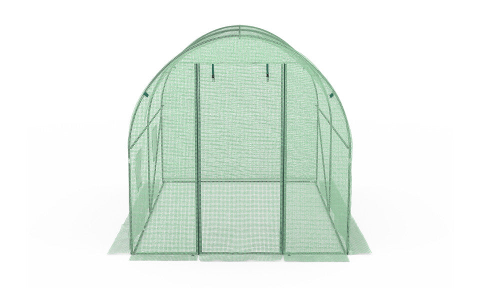 Serre tunnel de jardin 3x2m verte bâche renforcée 130 gr/m² - gamme maraîchère