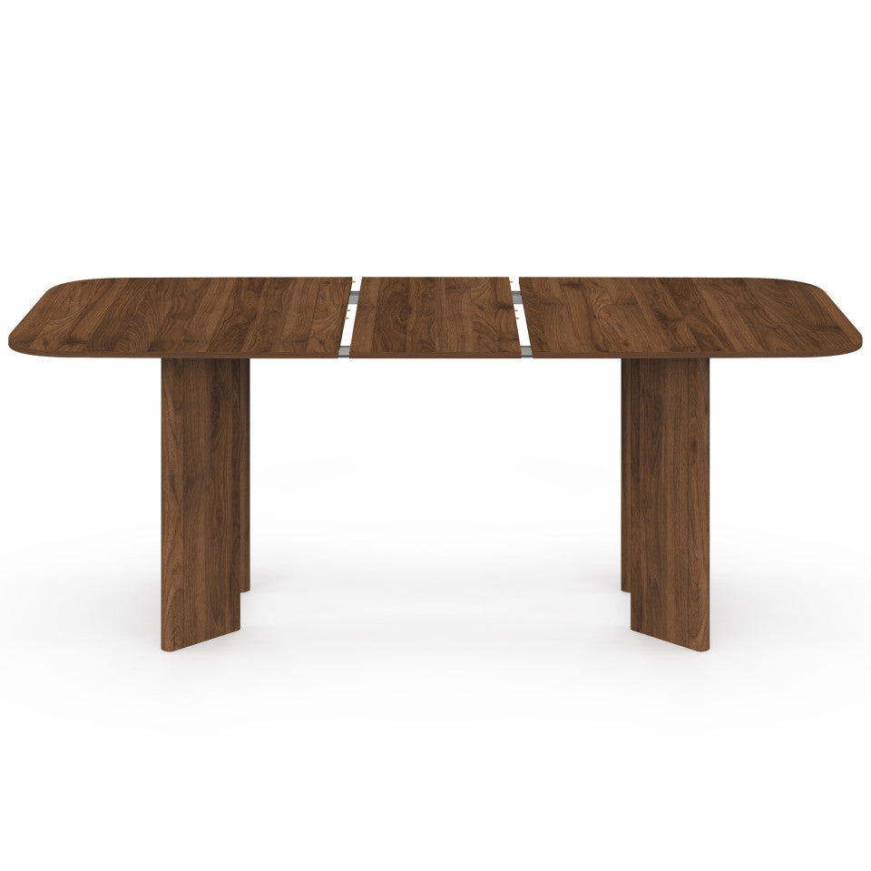 Table à manger extensible Cassia 160-200cm effet noyer