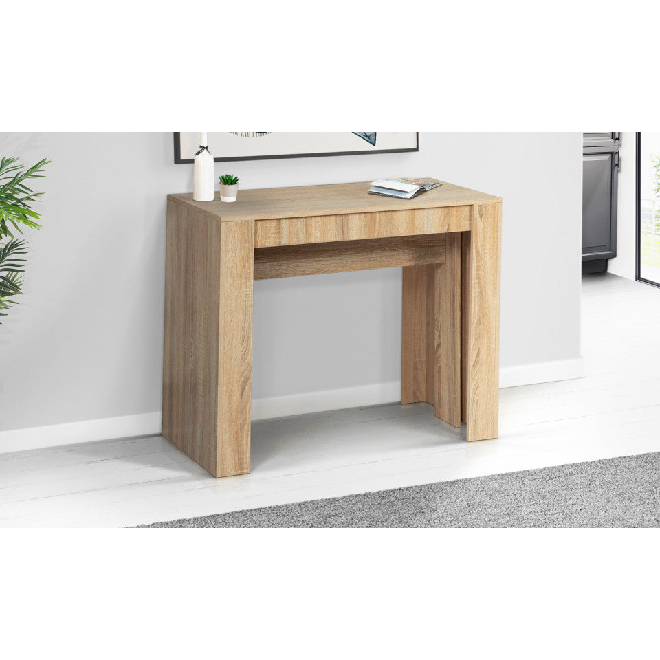 Table repas console extensible Nora 235cm bois