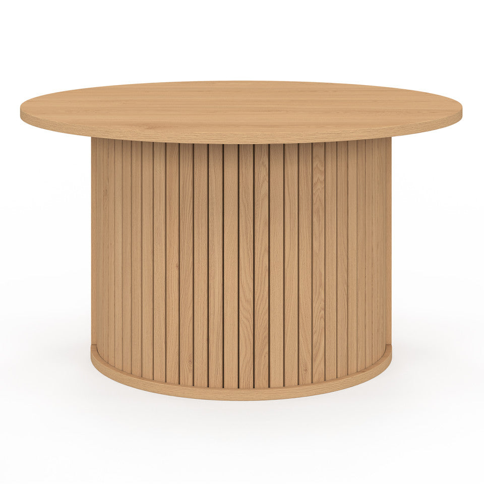 Table basse ronde Albane pieds lattes Ø70cm