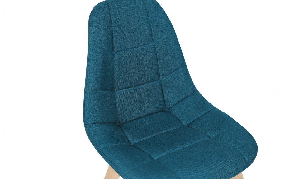 Chaises Suedia et Gabriella bleues et noires- lot de 4