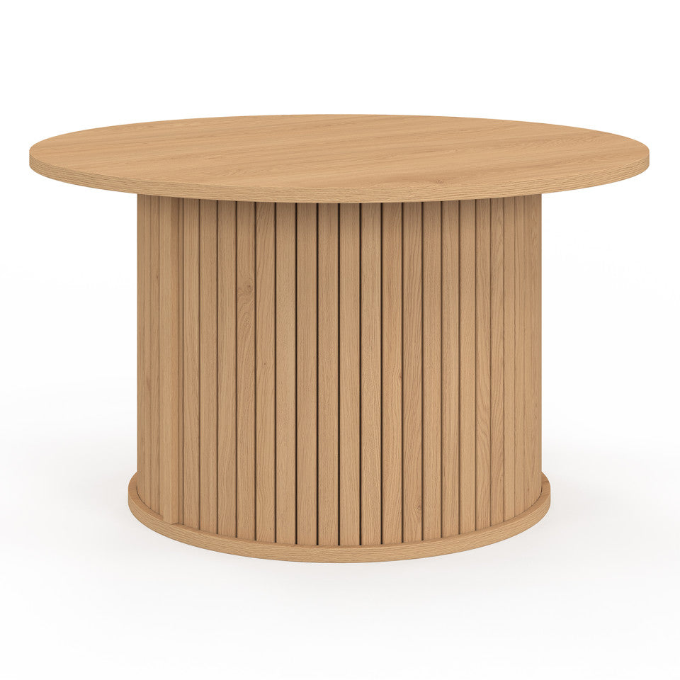 Table basse ronde Albane pieds lattes Ø70cm