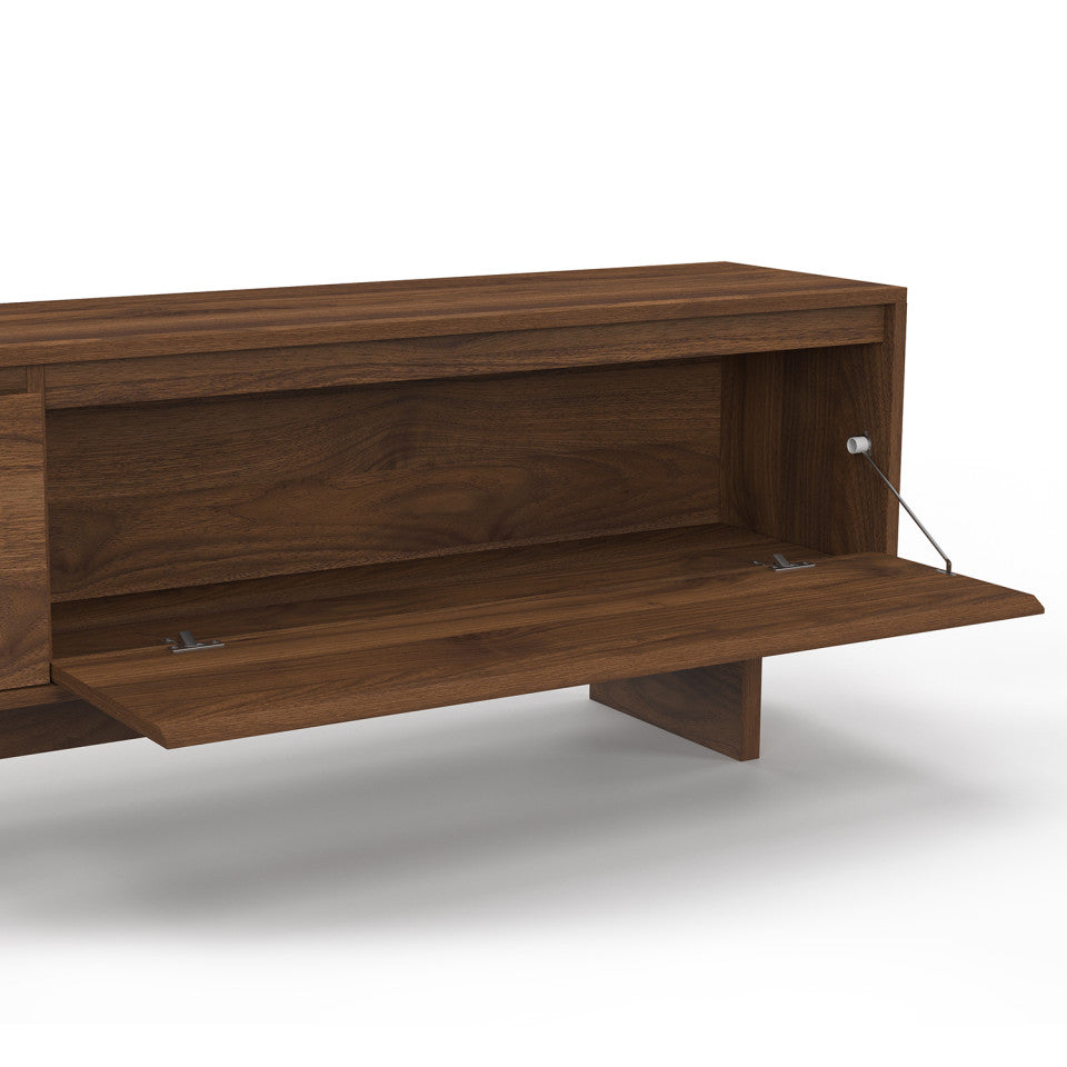 Meuble TV Yumi effet noyer 180cm
