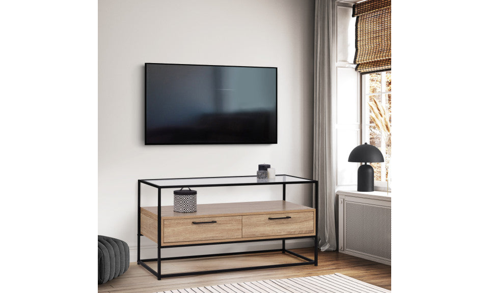 Meuble TV Siena 2 tiroirs L113cm