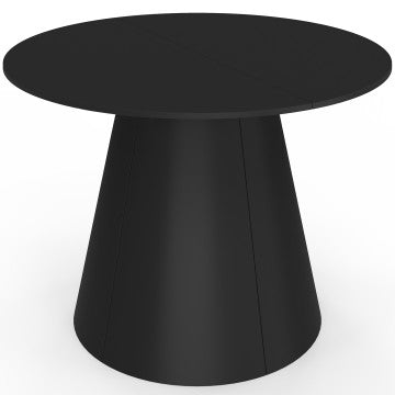 Table à manger ronde extensible Elvis noire Ø110-150cm