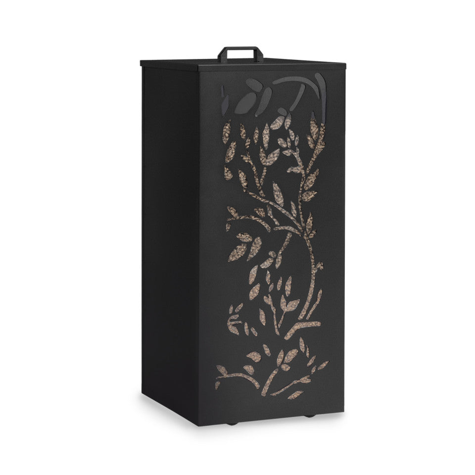 Réservoir à granules et pellets noir à motifs 45kg