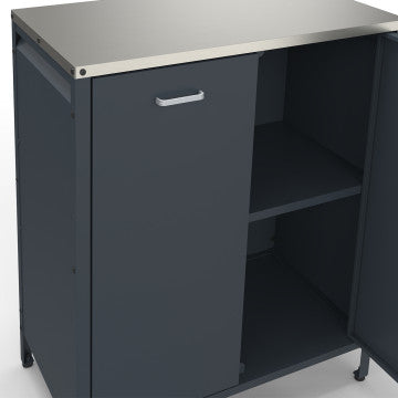 Meuble cuisine extérieure Alméria gris 2 portes