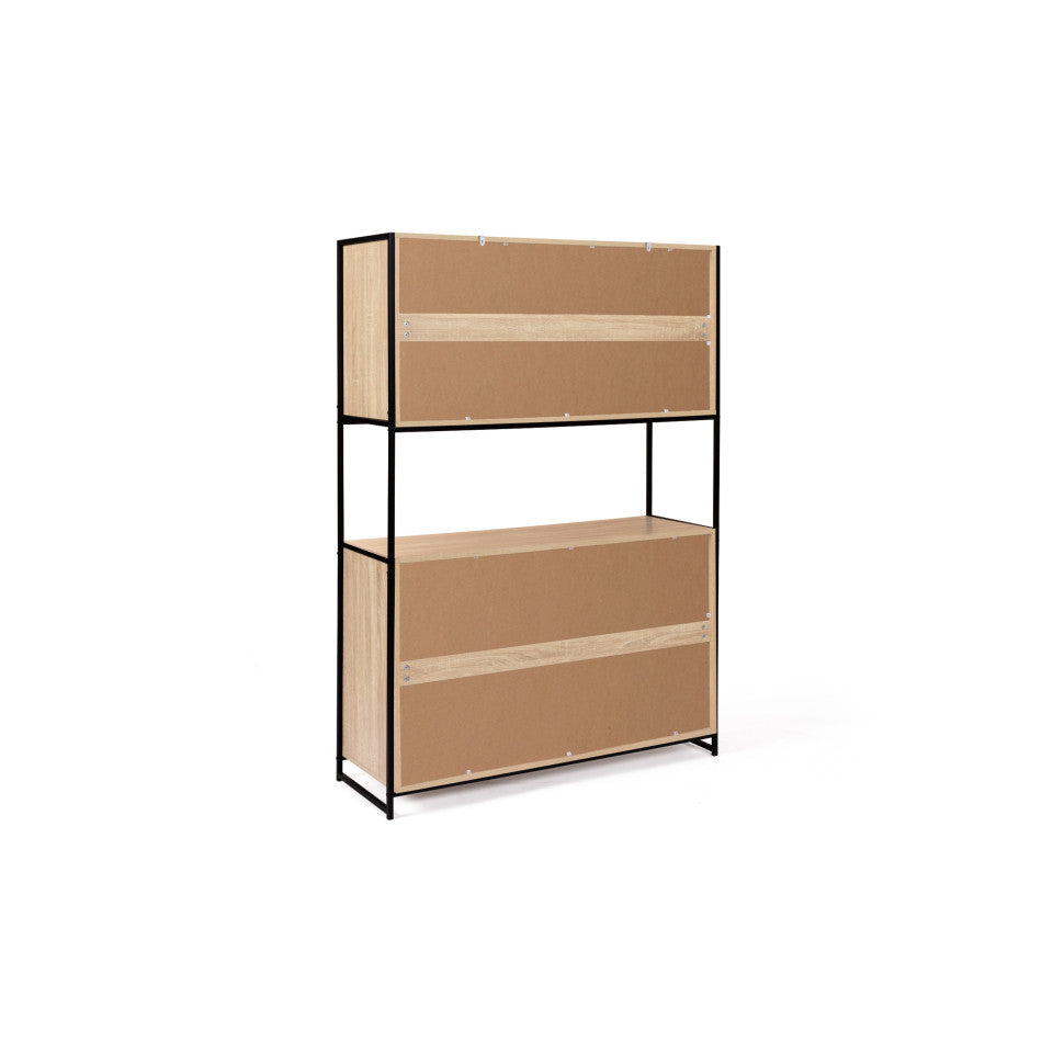 Vaisselier industriel Memphis 2 niveaux 120x176cm