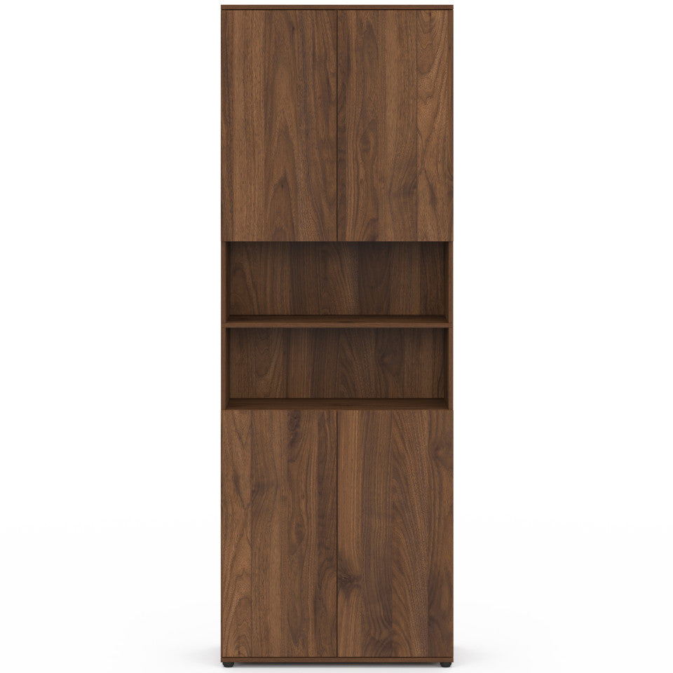 Armoire salle de bain Tom effet noyer 4 portes