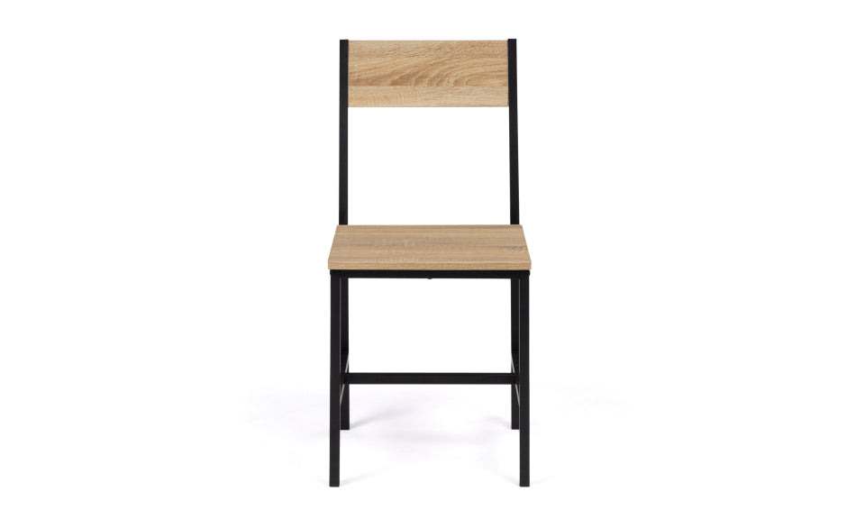 Chaises Memphis bois et métal - lot de 6