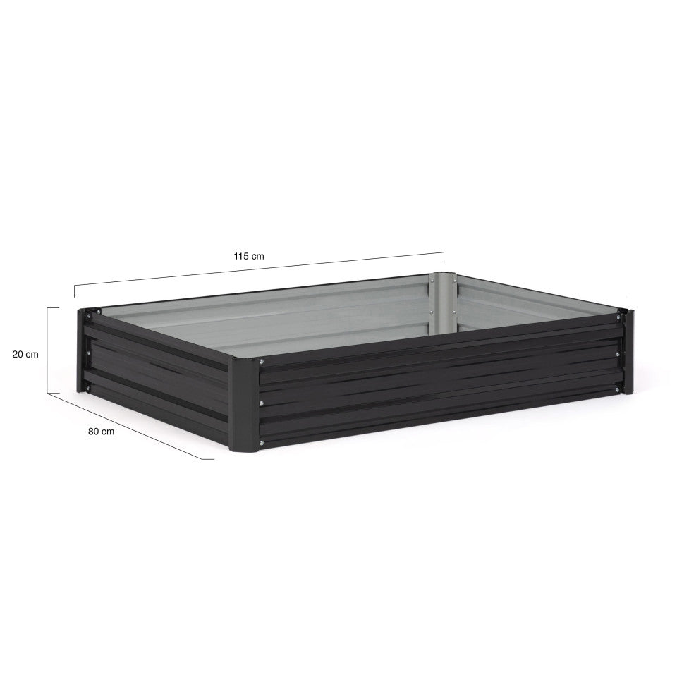 Carrés de potager en métal 115x80x20cm - lot de 2