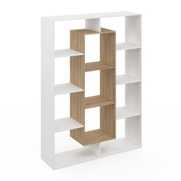 Etagère bibliothèque Paulette bois et blanc