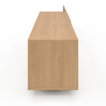 Meuble TV extensible Movena effet lattes L215-360cm