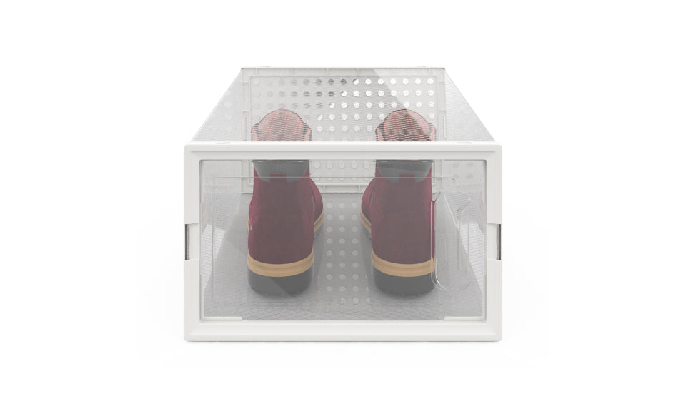 Boites de rangement à chaussures empilables transparentes - lot de 12