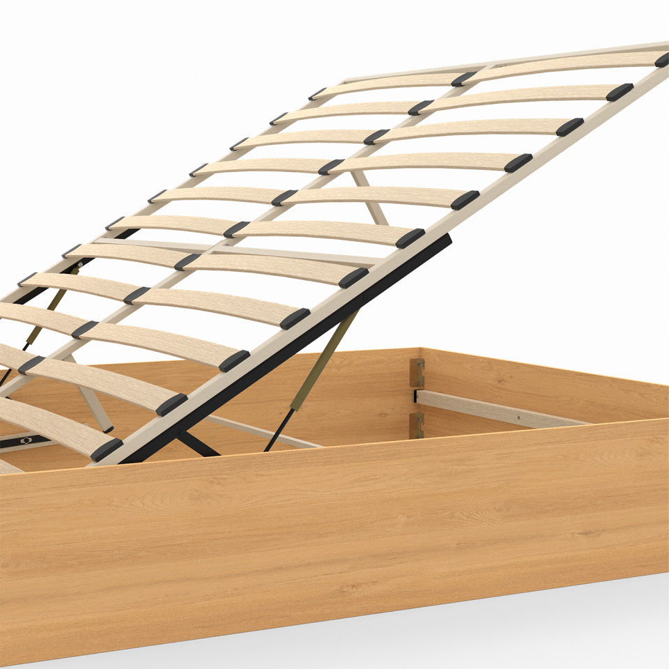 Lit coffre Eve 160x200cm cannage