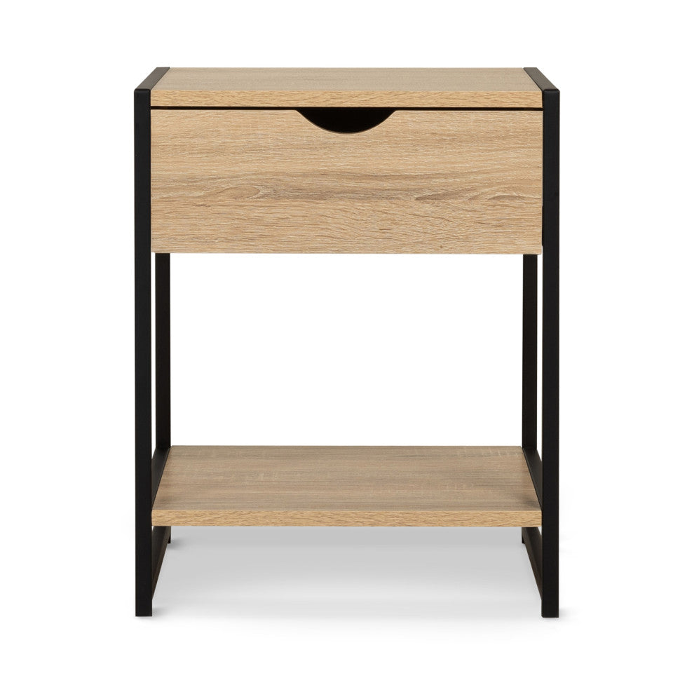 Tables de chevet Memphis sur pieds 1 tiroir - lot de 2