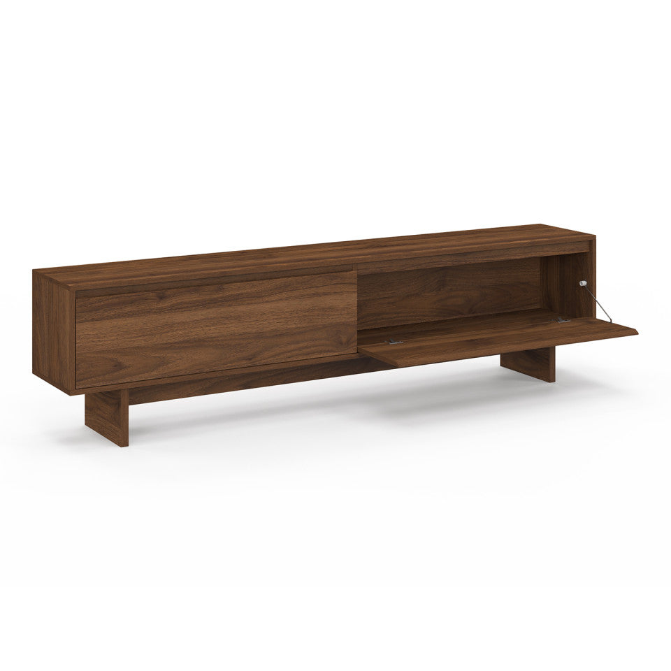 Meuble TV Yumi effet noyer 180cm