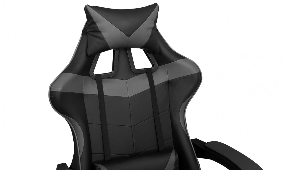 Fauteuil de bureau spécial gaming noir et gris