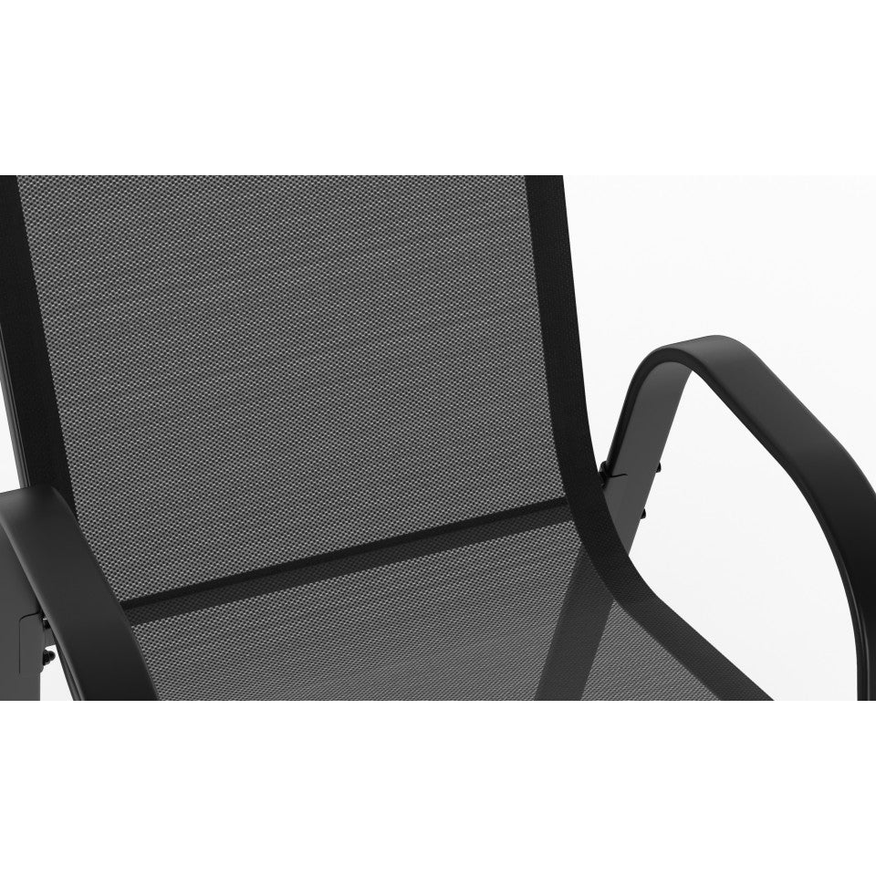 Salon de jardin extensible 12 places en polywood gris