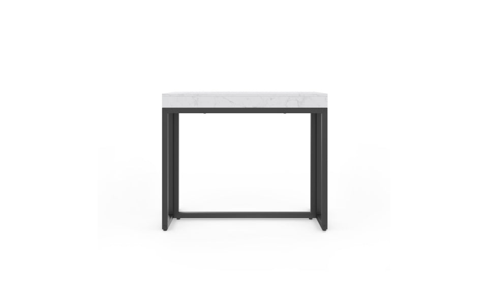 Table repas console extensible Glam effet marbre 235cm