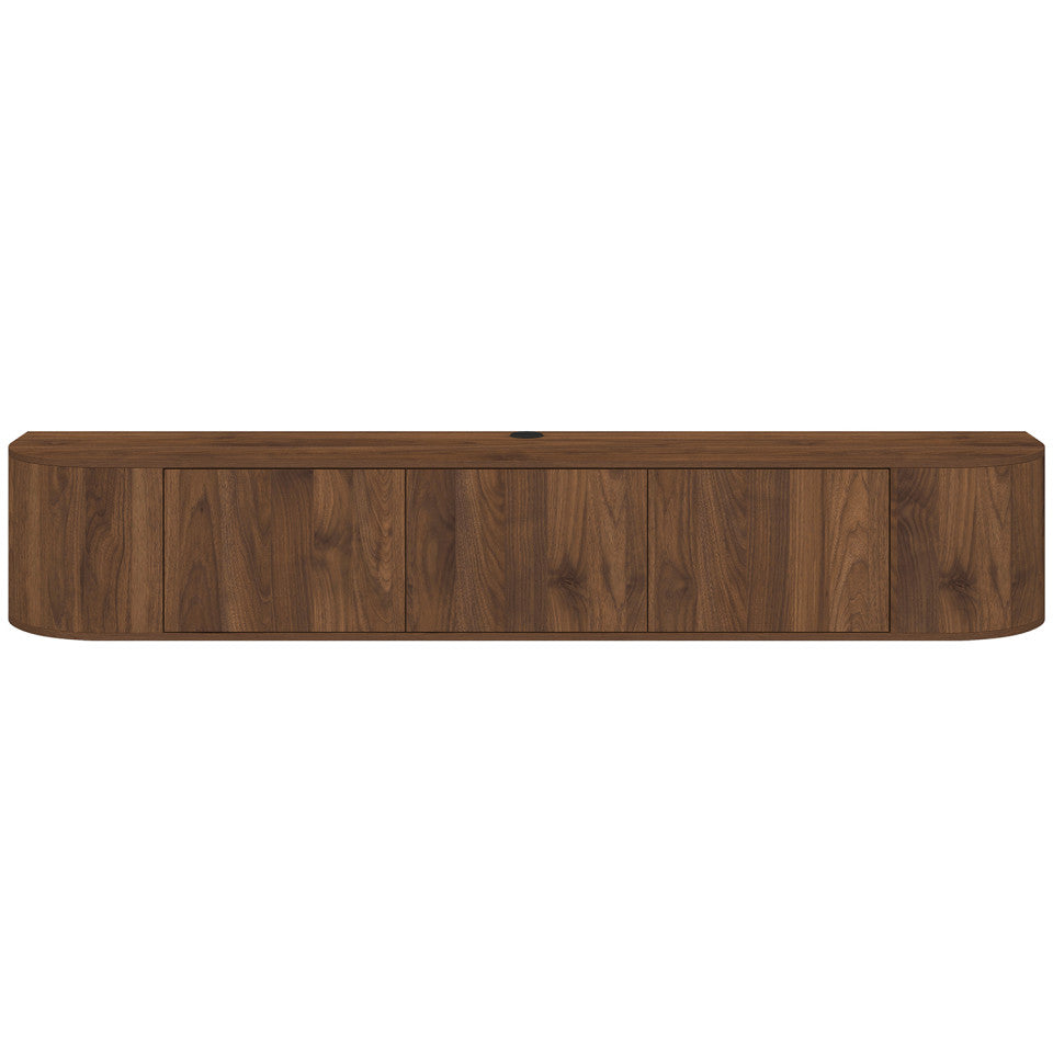 Meuble TV suspendu Elora effet noyer 180cm