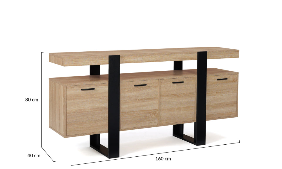 Buffet Brixton 4 portes L160cm