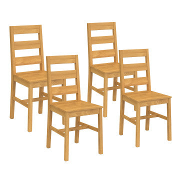 Chaises Alfie en bois de pin - lot de 4