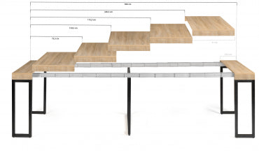 Table repas console extensible Memphis 300cm