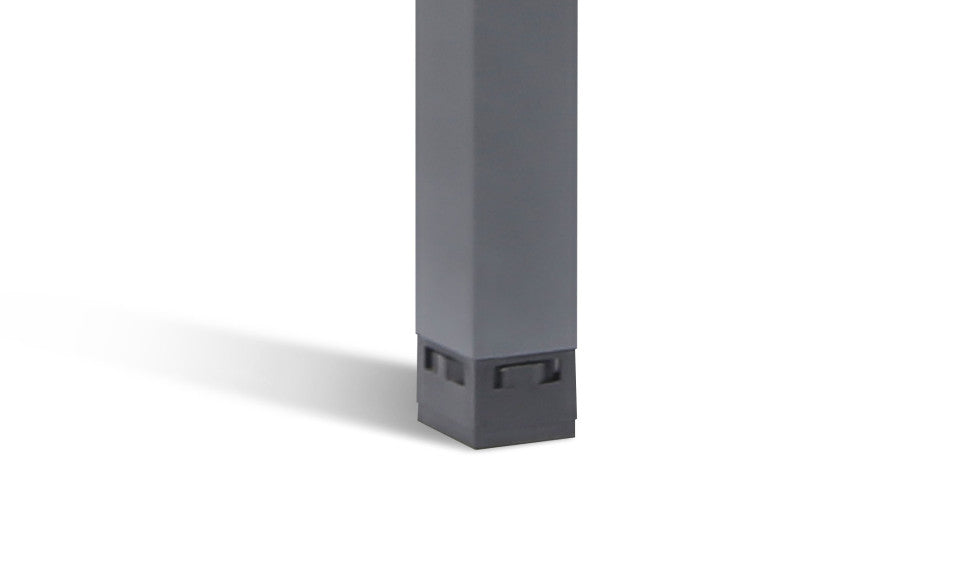 Table de jardin extensible en polywood 90-180cm gris anthracite