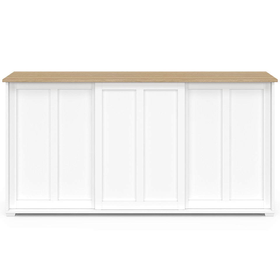 Buffet Jamy 3 portes blanc 160cm