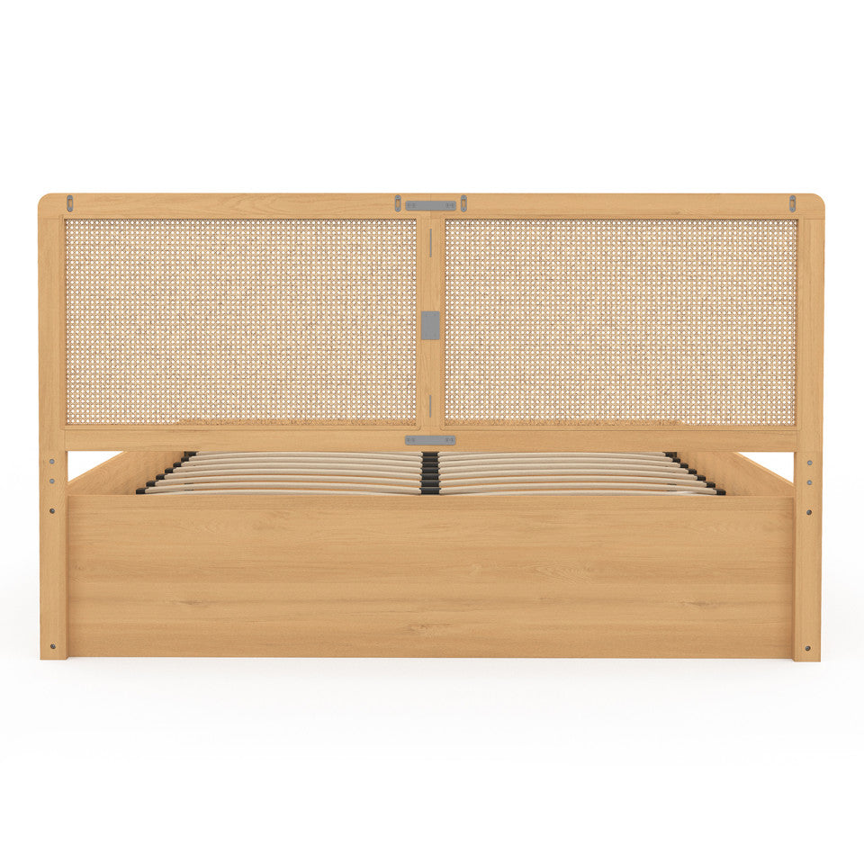 Lit coffre Eve 160x200cm cannage