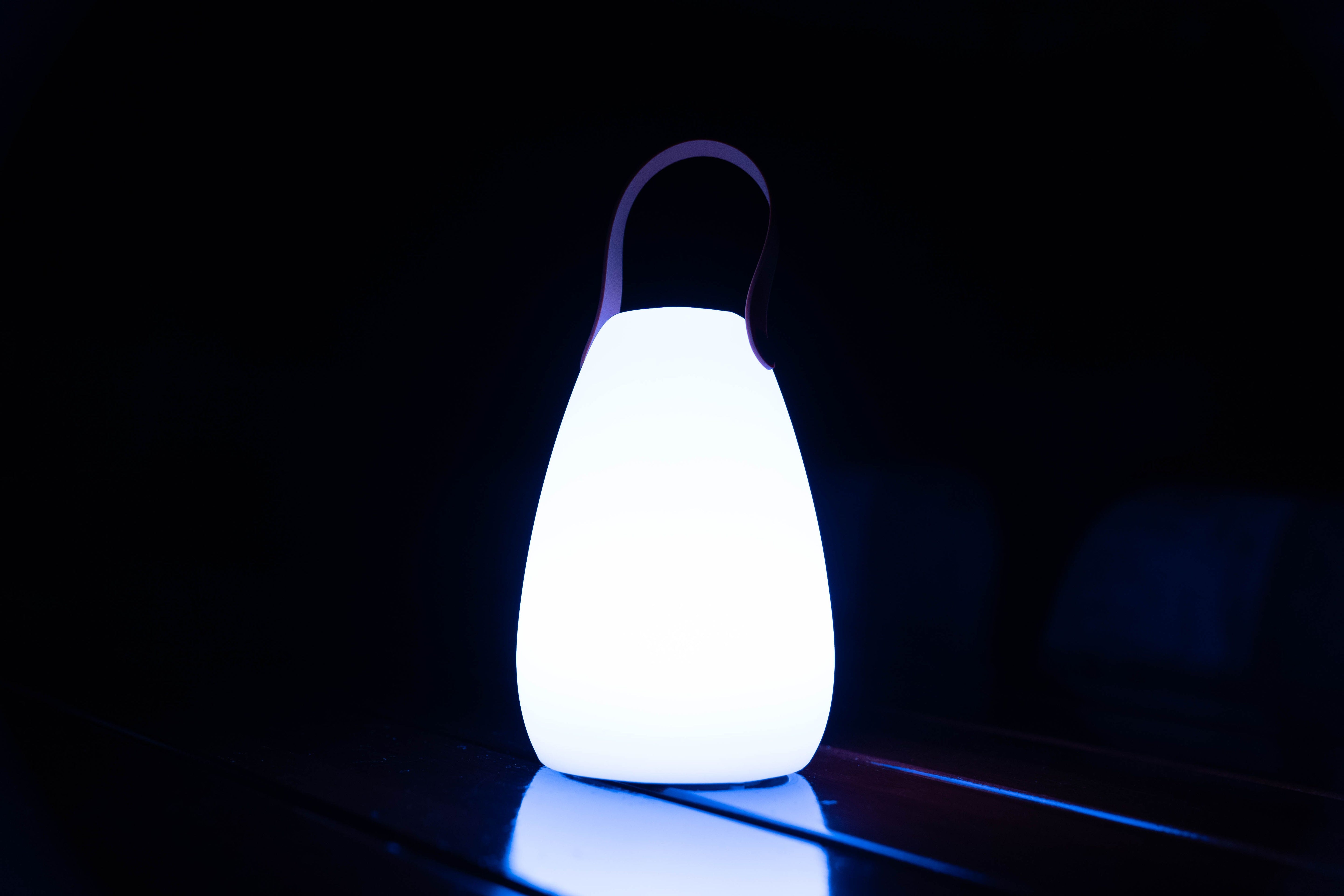 FlinQ Lampe de Table LED Fiji - Rechargeable - Couleurs RVB - Intérieur & Extérieur