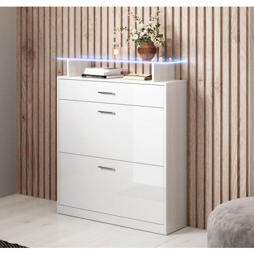 Meuble d´entrée blanc  - 105 X 89 cm -  Palton