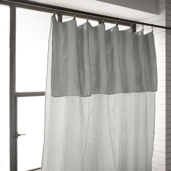 Rideau ajustable 140x300 cm Gaze de coton Nuage