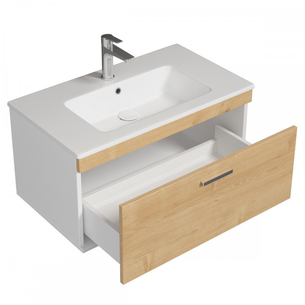 Meuble simple vasque Rubite 1 tiroir 100 cm
