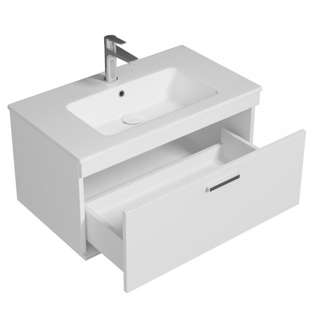 Meuble simple vasque Rubite 1 tiroir 100 cm