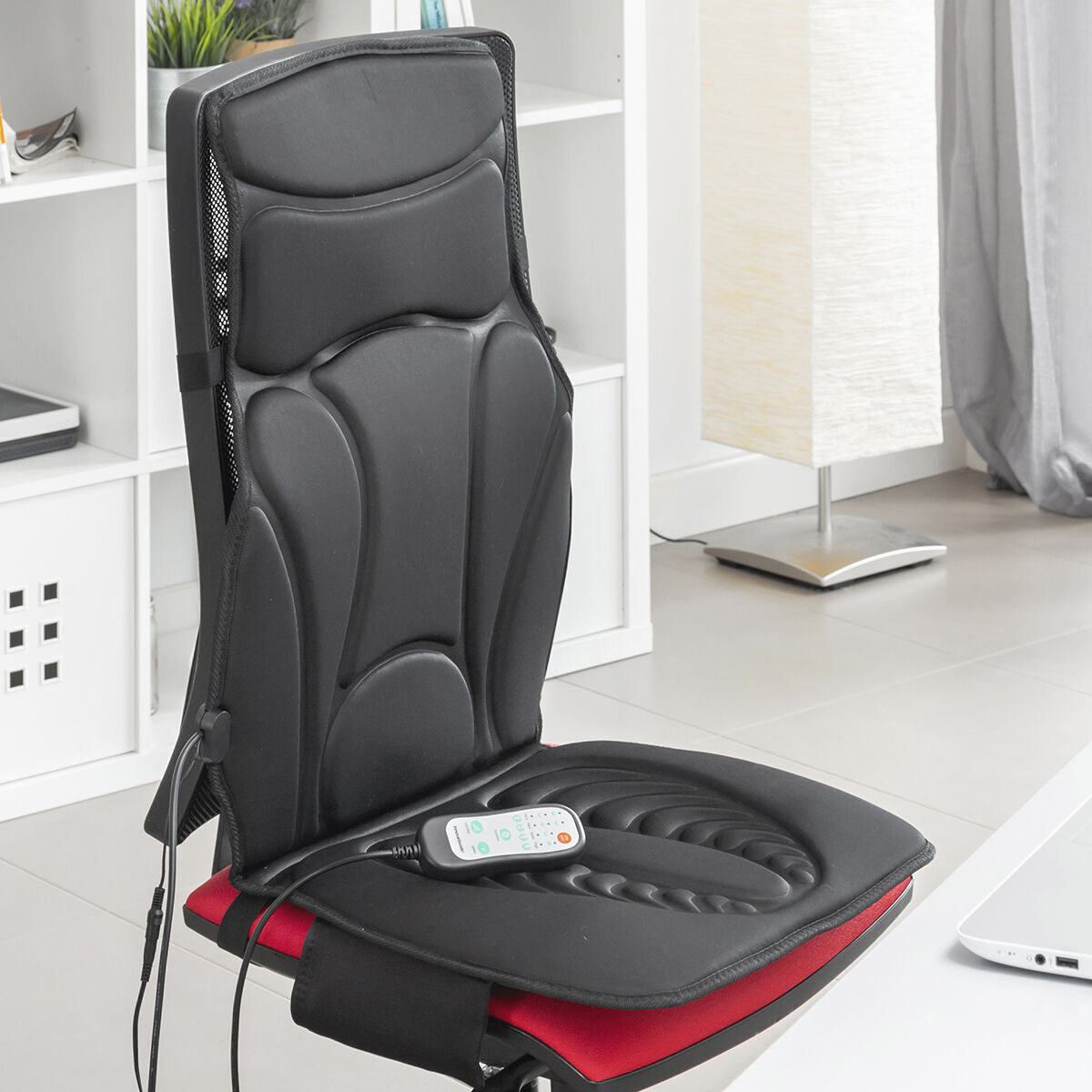 Siège de Massage Thermique Shiatsu 20W Noir