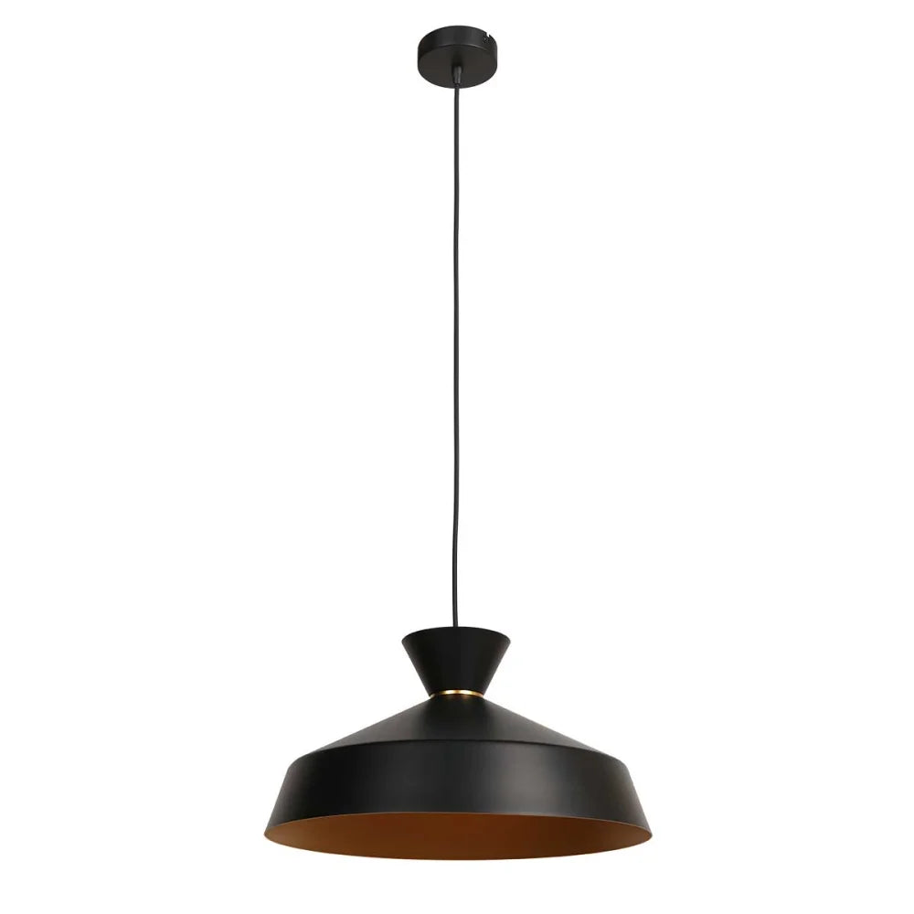 Lampe suspension noire - diamètre 40 cm - Skandina