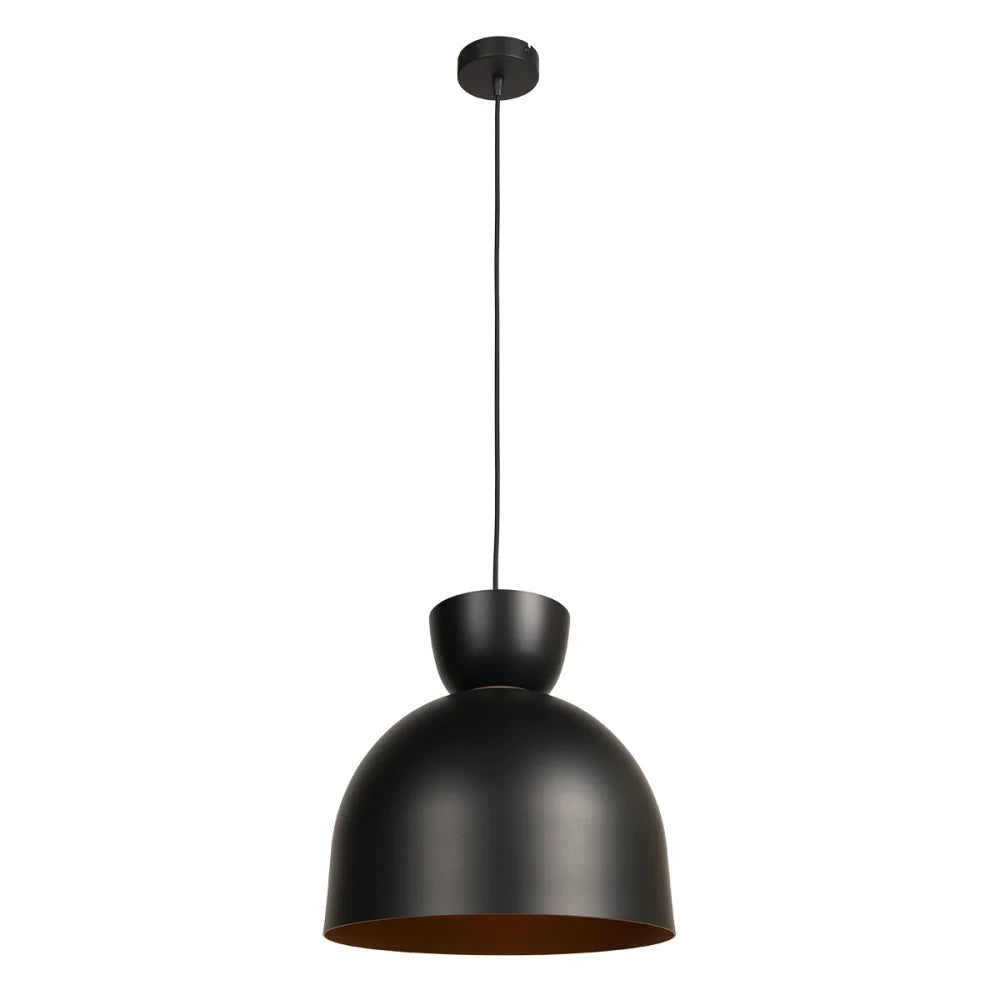 Lampe suspension noire & or - Skandina