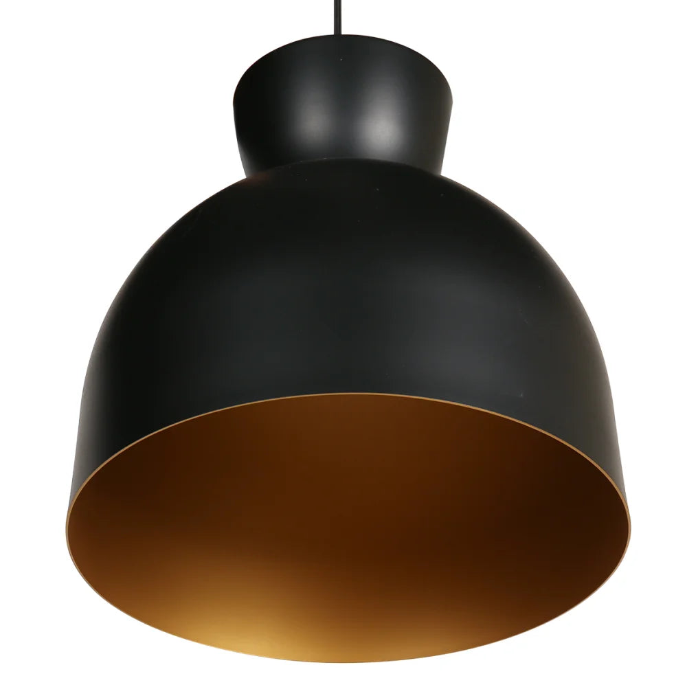 Lampe suspension noire & or - Skandina