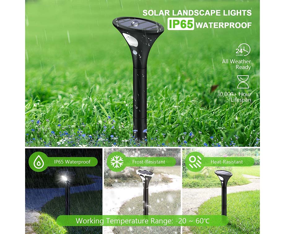 FlinQ Solar Lamp Spike 2-pack - Éclairage d'allée de jardin - Lampe Solar - Lampe de nuit