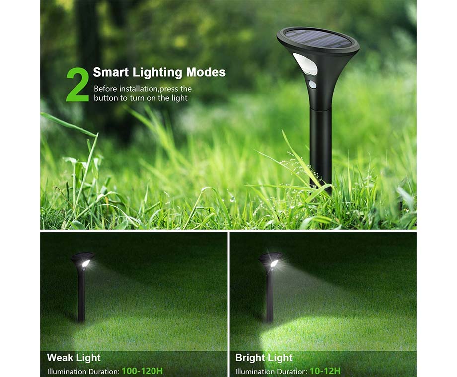 FlinQ Solar Lamp Spike 2-pack - Éclairage d'allée de jardin - Lampe Solar - Lampe de nuit