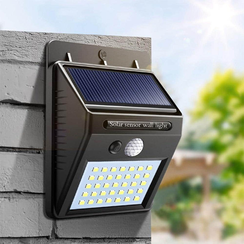 Lampe LED Solaire Avec Capteur De Mouvement 120°