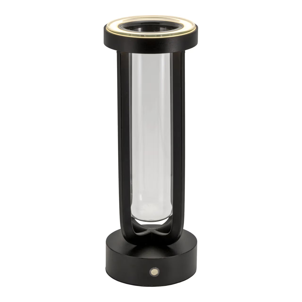 Pack 2 Lampes de table LED sans fil rechargeable en forme de vase Florence - noire - intérieur & extérieur