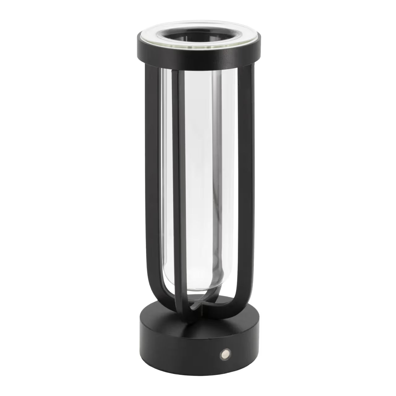 Pack 2 Lampes de table LED sans fil rechargeable en forme de vase Florence - noire - intérieur & extérieur