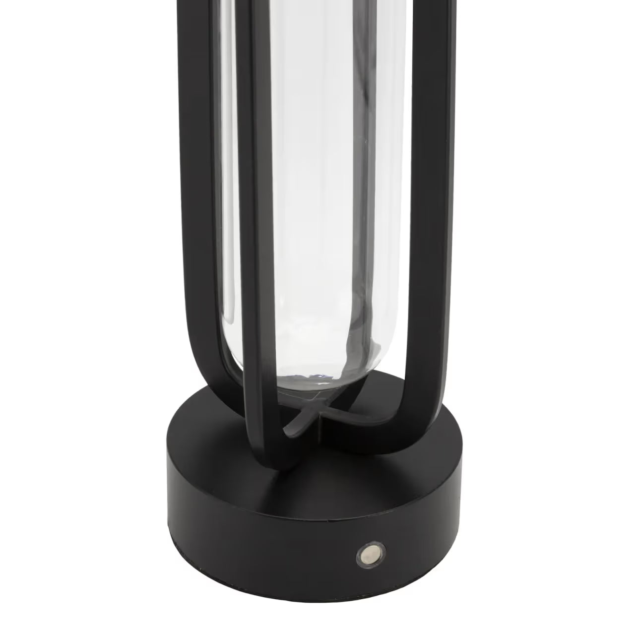 Pack 2 Lampes de table LED sans fil rechargeable en forme de vase Florence - noire - intérieur & extérieur