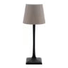 Lampe de table LED sans fil rechargeable en forme de vase Milano - noire/taupe - intérieur & extérieur (Copie)