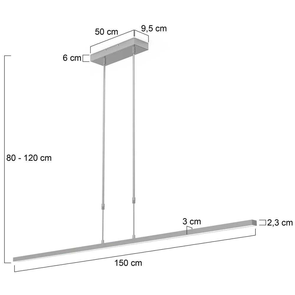 Lampe suspension métal - Bande